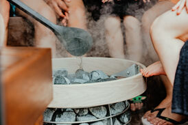 dsc09012 HUUM steaming HIVE mini with people